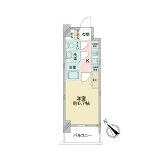 アステリ鶴舞エーナ【6階】の間取り