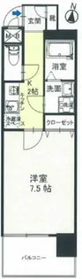 ブラン靭公園【9階】の間取り