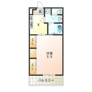 大阪府大阪市東成区東中本3丁目【マンション】の間取り