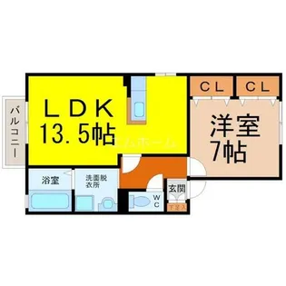 レインボー東B【102号室】の間取り