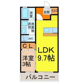 ロイヤルシティー【1階】の間取り