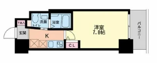 セレニテ本町グランデ【8階】の間取り