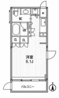 アーデンタワー南堀江【11階】の間取り