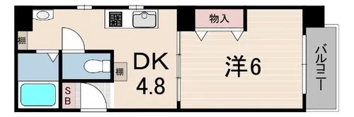 ループ若草【3階】の間取り