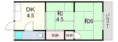 千代が丘ハイツ【1階】の間取り