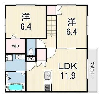 パールグラン【2階】の間取り