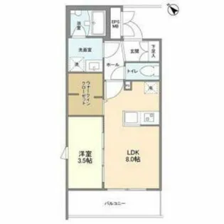 アトリオフラッツ高宮【3階】の間取り