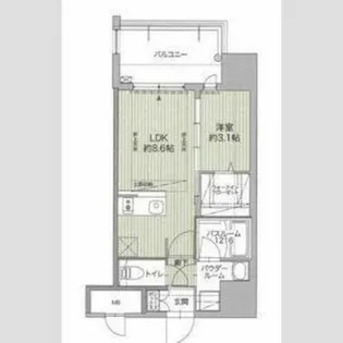 グランフォーレ博多ウォーターフロント【3階】の間取り