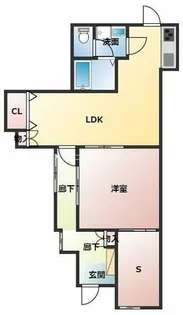 武庫之荘グリーンハイツ1【1階】の間取り