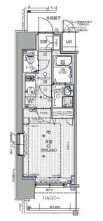 エスリード大阪天満宮【14階】の間取り