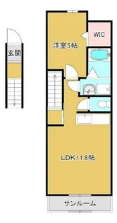 ルナ コート【202号室】の間取り