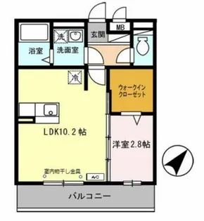 ラベニール【3階】の間取り