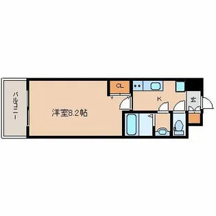 パークフラッツ尼崎【15階】の間取り