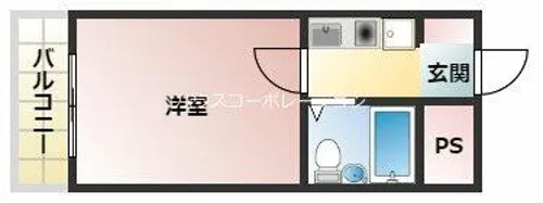 ロールス園田【1階】の間取り