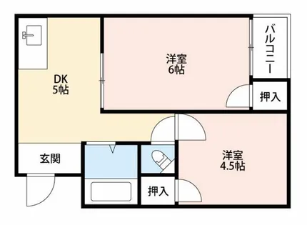 プレアール材木町【505号室】の間取り
