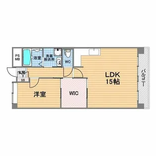 ユーレジデンス武庫川【2階】の間取り