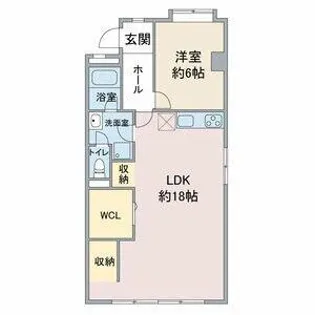 レジデンス明日香【1階】の間取り