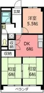 川口ビル【4階】の間取り