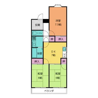 アーバンヒル茶屋【4階】の間取り