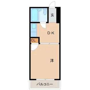 エメラルド東難波【4階】の間取り