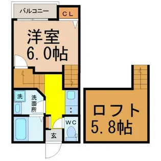 Creo六番町弐番館【1階】の間取り