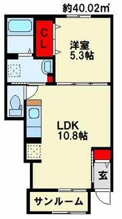 ルシオール【1階】の間取り