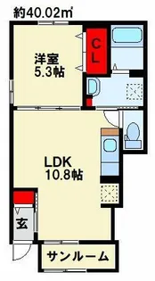 ルシオール【1階】の間取り