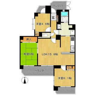 グローリアス共和第2【301号室】の間取り