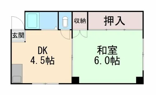 川富マンション【301号室】の間取り