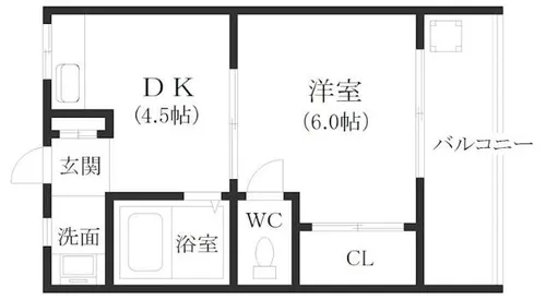 ヴィラナリー玉出【3階】の間取り