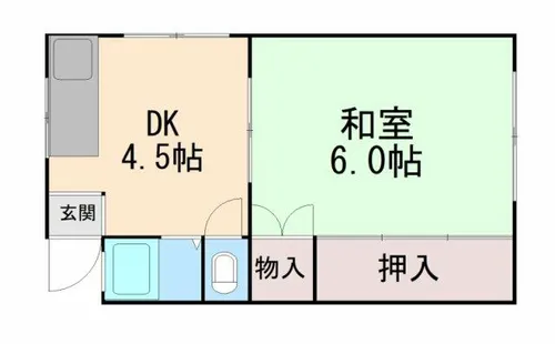 川富マンション【302号室】の間取り