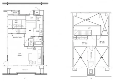コーシャハイツ瓜破【10階】の間取り