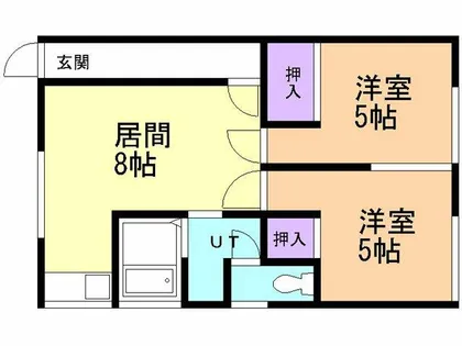 高南荘【101号室】の間取り
