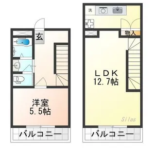 マナーハウス【1階】の間取り