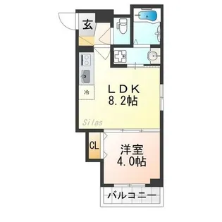 F asecia Kuulei【1階】の間取り