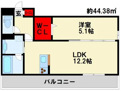 HABITAT YOSHINO【302号室】の間取り