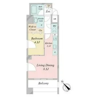 ポルタニグラ千種【6階】の間取り