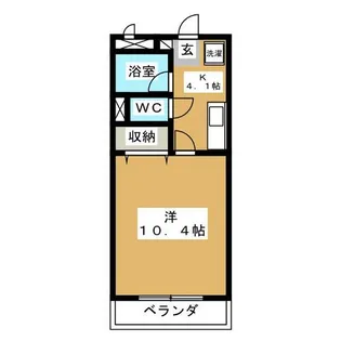 1Kの間取り画像