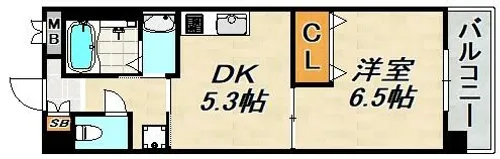 ウエストアヴェニュー【2階】の間取り