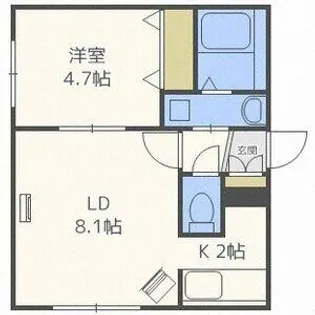 プレナス1【4階】の間取り