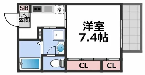 ハイツクレイン【2階】の間取り