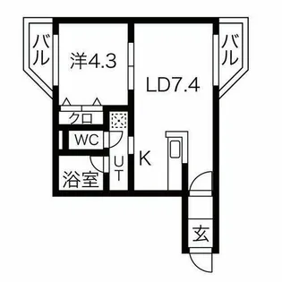 フォレスト31【203号室】の間取り