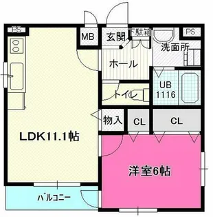 スタジオーネ【2階】の間取り