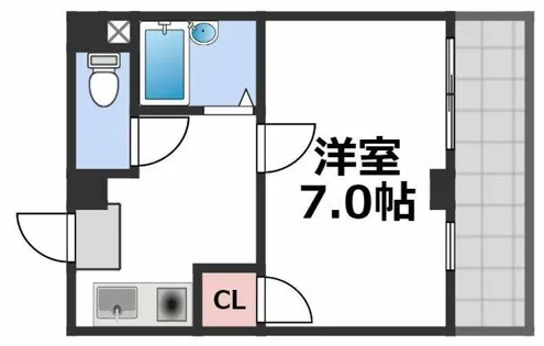 ドムール緑橋【2階】の間取り