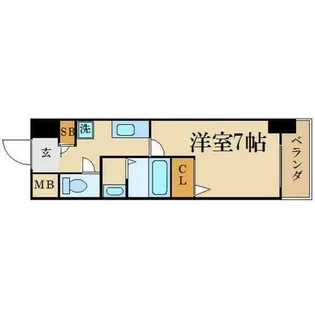 フローライト上前津【3階】の間取り