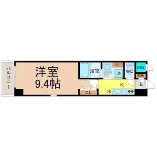 ホワイトクレスト【6階】の間取り