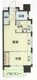 エステートモア・平尾公園通り【1211号室】の間取り
