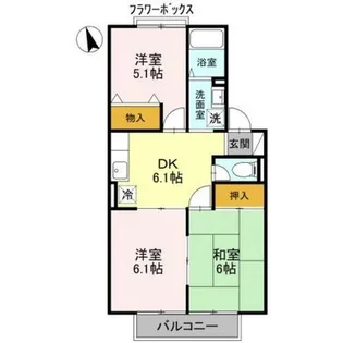 ミルキーウェイ【1階】の間取り
