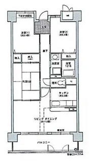 コーシャハイツ港2号棟【4階】の間取り