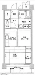 コーシャハイツ相生【3-401号室】の間取り